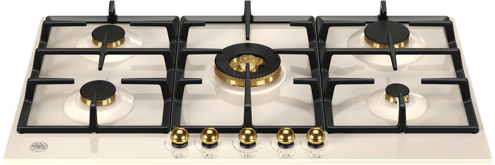 Газовая панель Bertazzoni P905CHERAG Слоновая кость, золотой фото 2 в Ростове-на-Дону