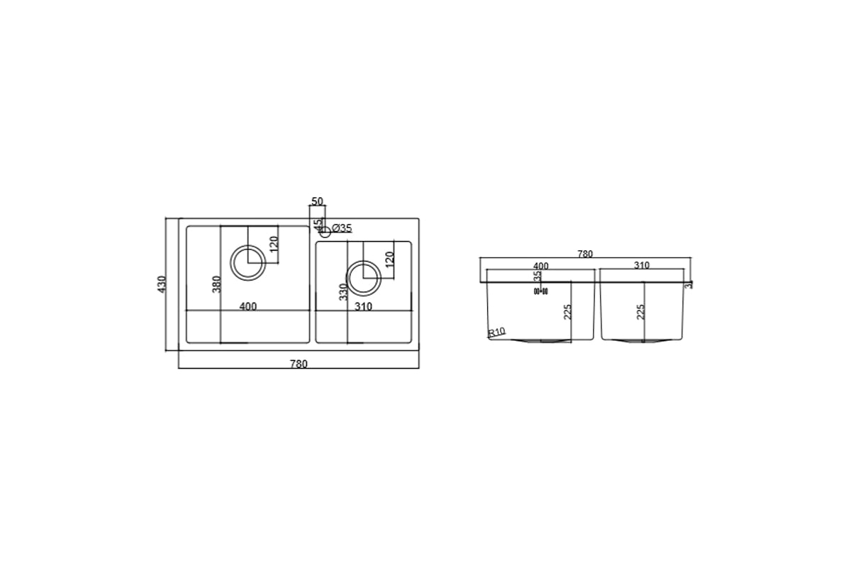 Мойка Emar EMB-210 PVD Nano Satine фото 2 в Ростове-на-Дону