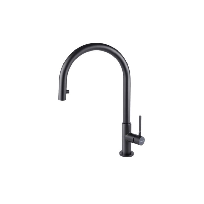 Смеситель Falmec TREVI ROUND MATT BLACK (однорычажный, чёрный матовый) в Ростове-на-Дону
