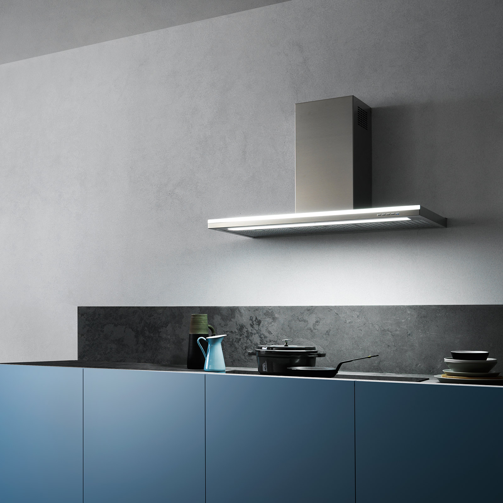 Вытяжка FALMEC LUMEN 90 P.E. INOX  (вытяжка, 90 см, пристенная, сталь) фото 3 в Ростове-на-Дону
