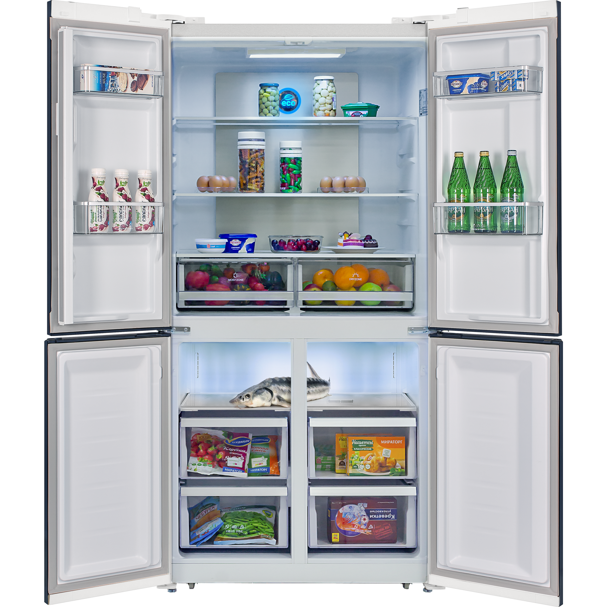 Холодильник HIBERG RFQ-500DX NFGW inverter фото 2 в Ростове-на-Дону