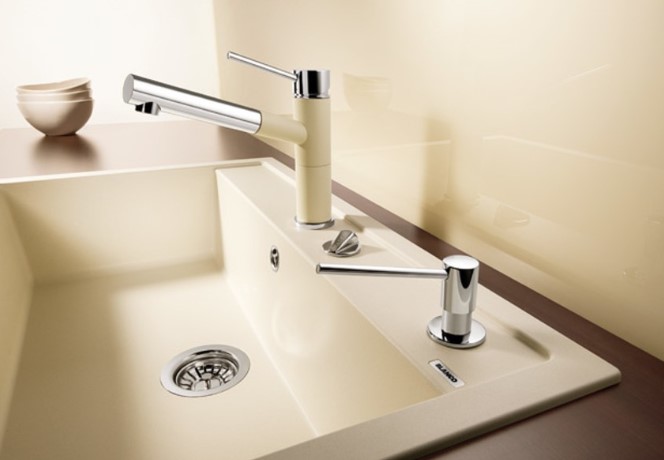 Смеситель Blanco Alta-S compact chrome/Silgranit фото 2 в Ростове-на-Дону