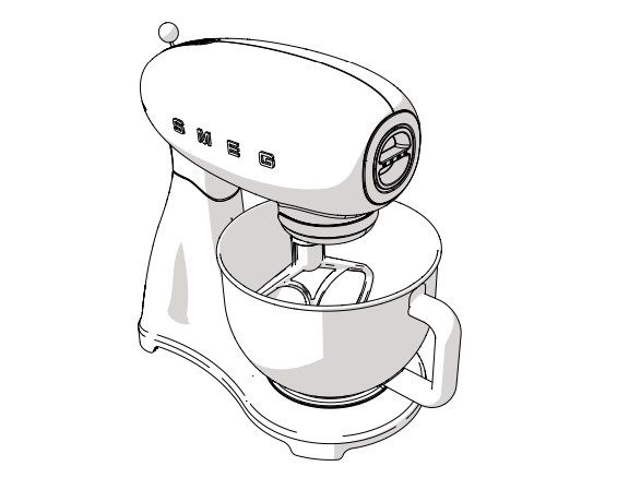 Миксер Smeg SMF02WHEU фото 2 в Ростове-на-Дону