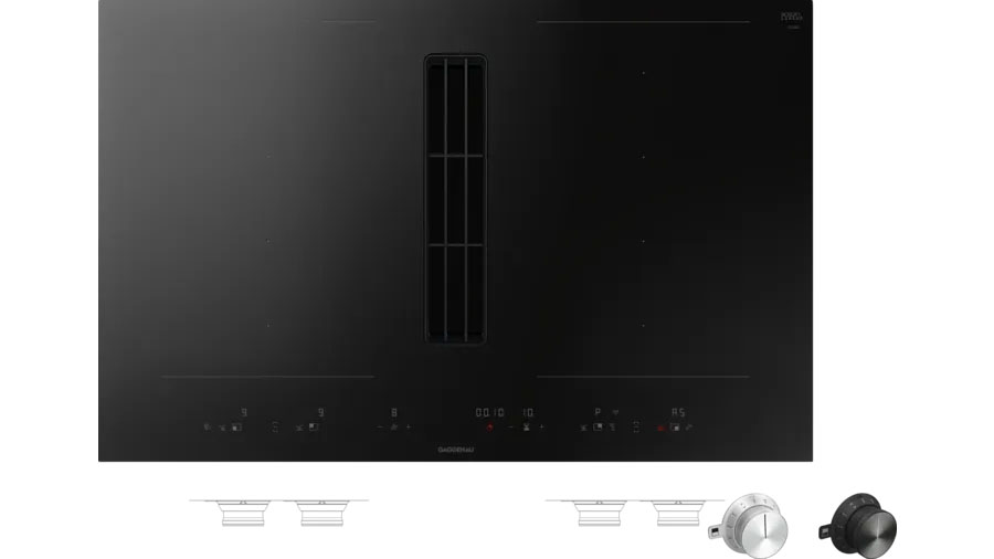 Индукционная стеклокерамич. панель с вытяжкой Gaggenau CV482105 фото 1 в Ростове-на-Дону