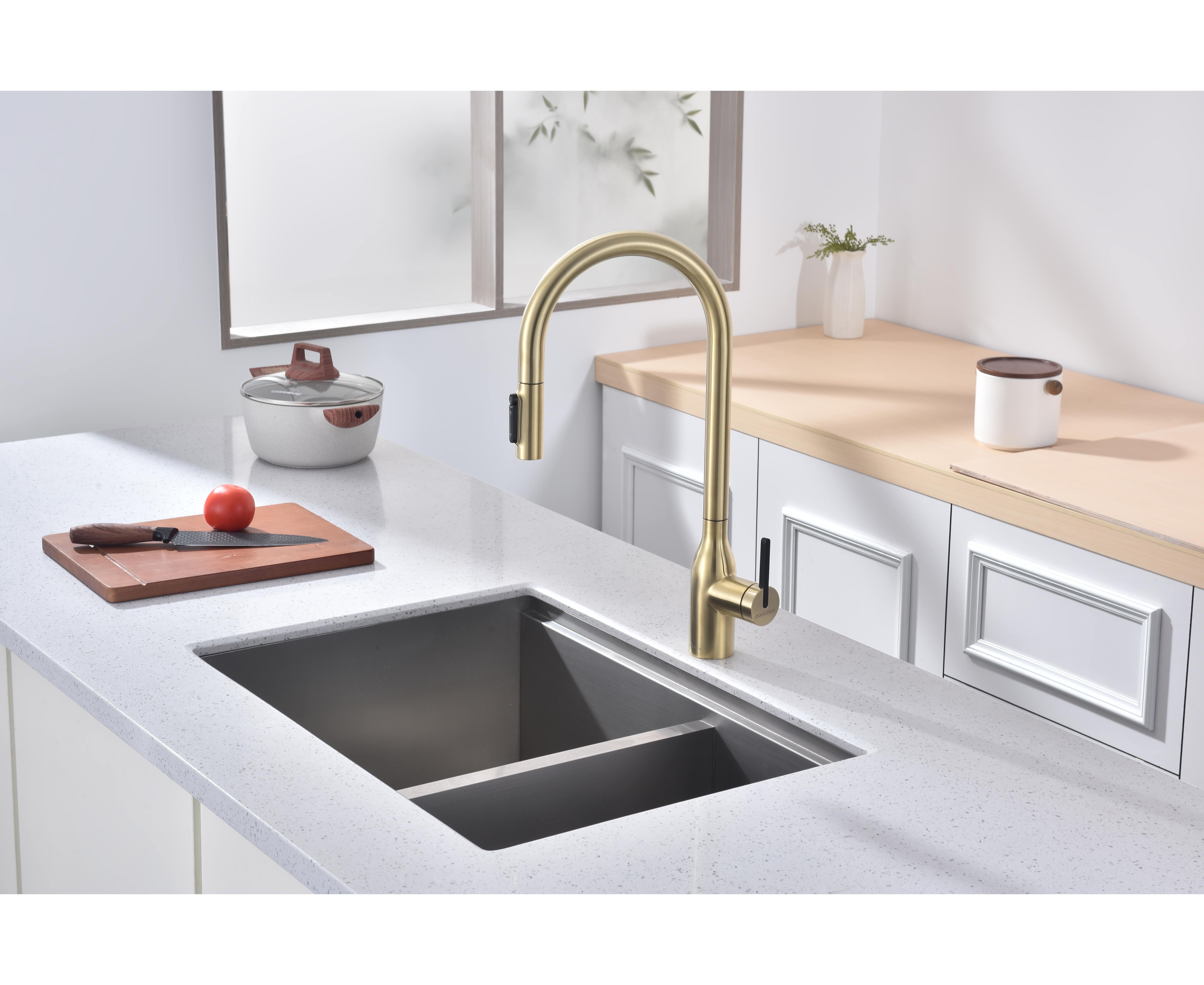 Смеситель Paulmark UNIVERSAL Un213880-LG светлое золото фото 7 в Ростове-на-Дону Смеситель Paulmark UNIVERSAL Un213880-LG светлое золото фото 7 в Ростове-на-Дону