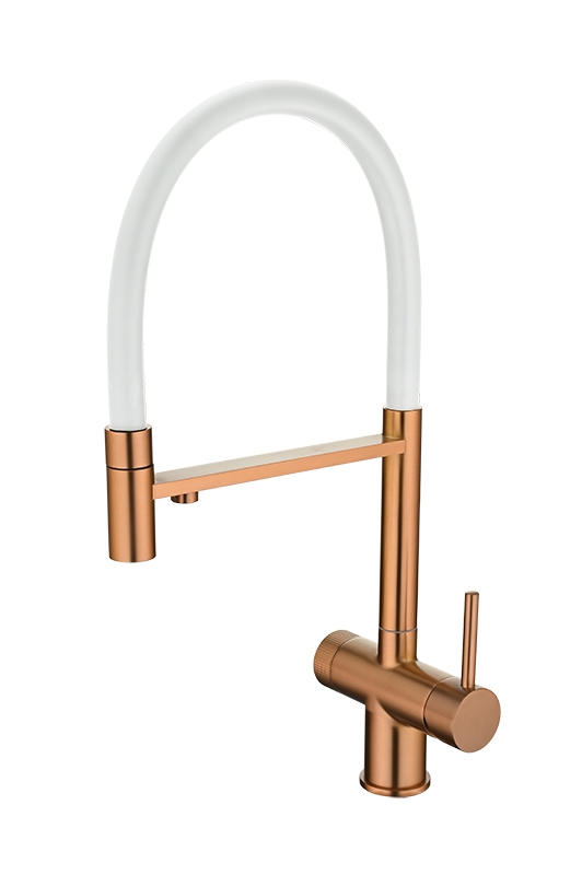 Смеситель Emar ЕС - 7024WHT PVD Coppery в Ростове-на-Дону Смеситель Emar ЕС - 7024WHT PVD Coppery в Ростове-на-Дону