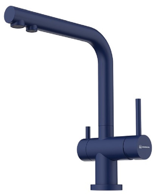Смеситель Omoikiri Nagano-IB латунь/Indigo  blue фото 1 в Ростове-на-Дону