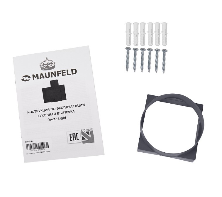 Вытяжка Maunfeld TOWER Light 50 Black Glass Black фото 14 в Ростове-на-Дону