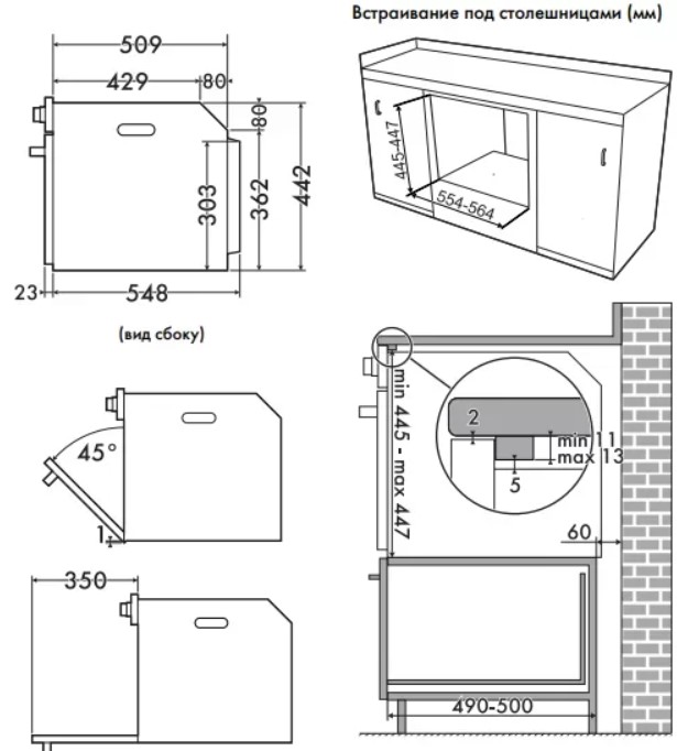Встраиваемая микроволновая печь Smeg SF4101MS1 фото 3 в Ростове-на-Дону
