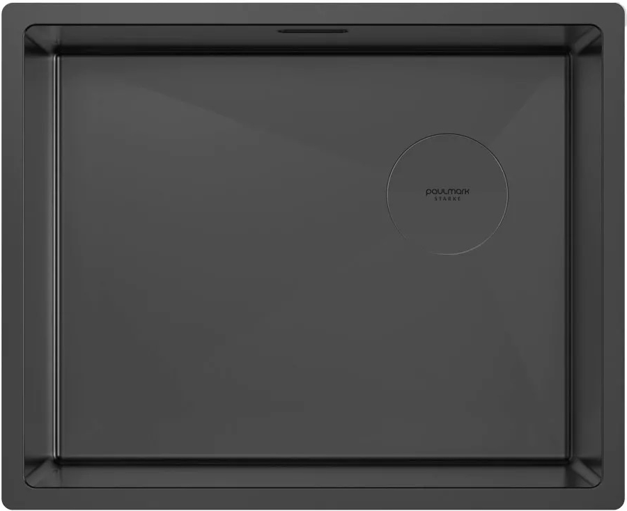 Мойка Paulmark NEXT-SKEW 54 UNI PM885444-MBN матовый черный фото 1 в Ростове-на-Дону