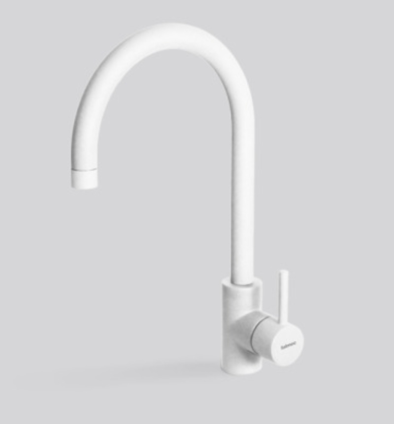 Смеситель Falmec ISEO ROUND WHITE (однорычажный, белый) фото 1 в Ростове-на-Дону