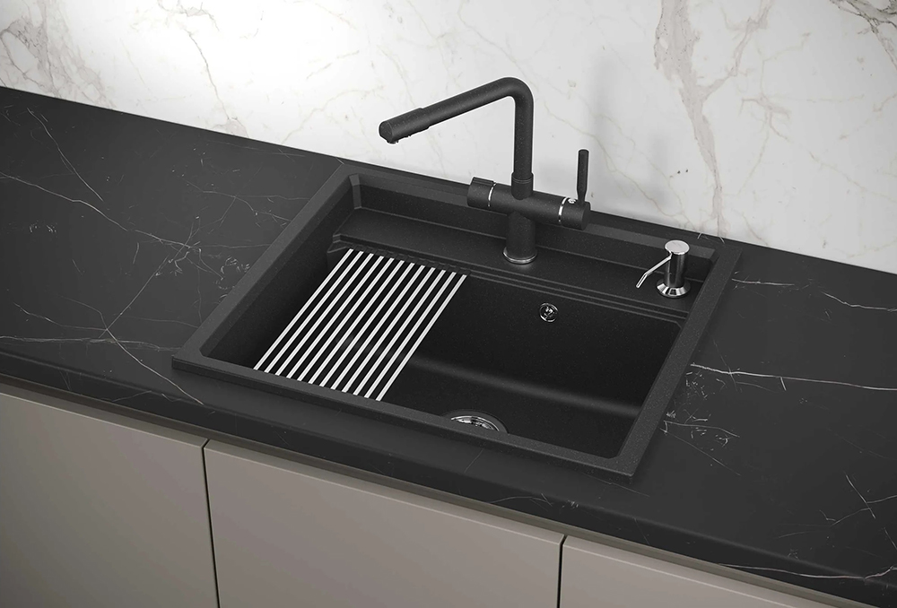 Мойка GRANULA Kitchen Space 6003, ЧЁРНЫЙ фото 3 в Ростове-на-Дону