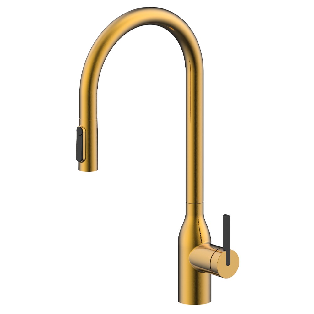 Смеситель Paulmark UNIVERSAL Un213880-BG брашированное золото фото 1 в Ростове-на-Дону
