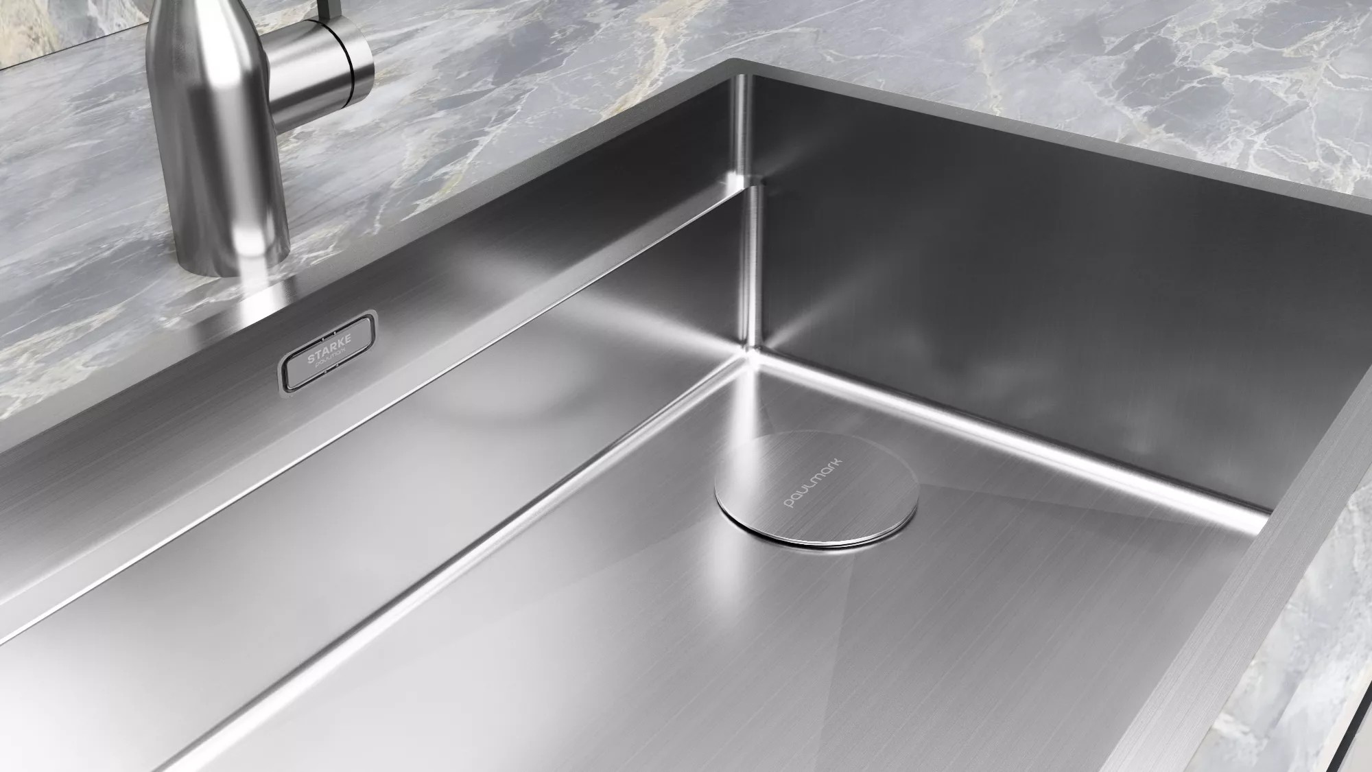 Мойка Paulmark NEXT-MULTI SINK 74 UNI PM787445-BS брашированная нерж.сталь фото 6 в Ростове-на-Дону Мойка Paulmark NEXT-MULTI SINK 74 UNI PM787445-BS брашированная нерж.сталь фото 6 в Ростове-на-Дону
