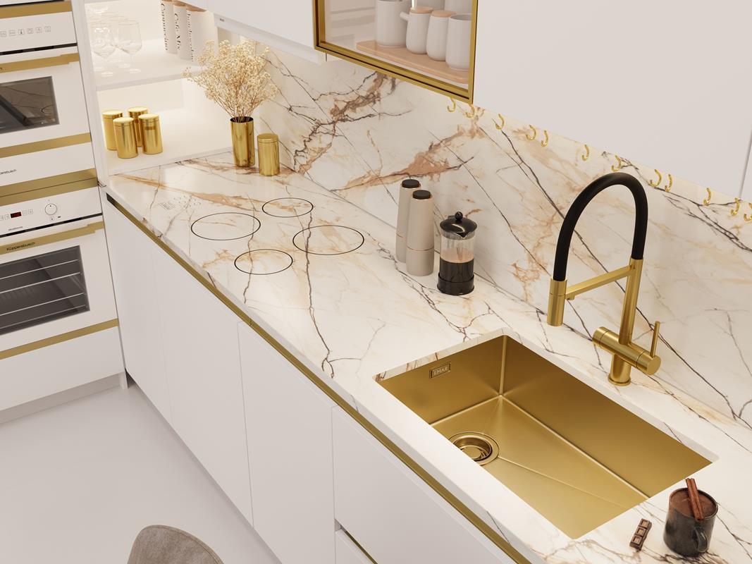 Мойка Emar EMB-660(UN) PVD Golden фото 3 в Ростове-на-Дону