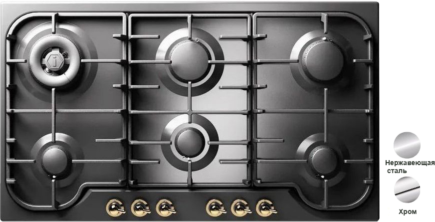 Газовая панель ILVE HCB906DN/SSC в Ростове-на-Дону