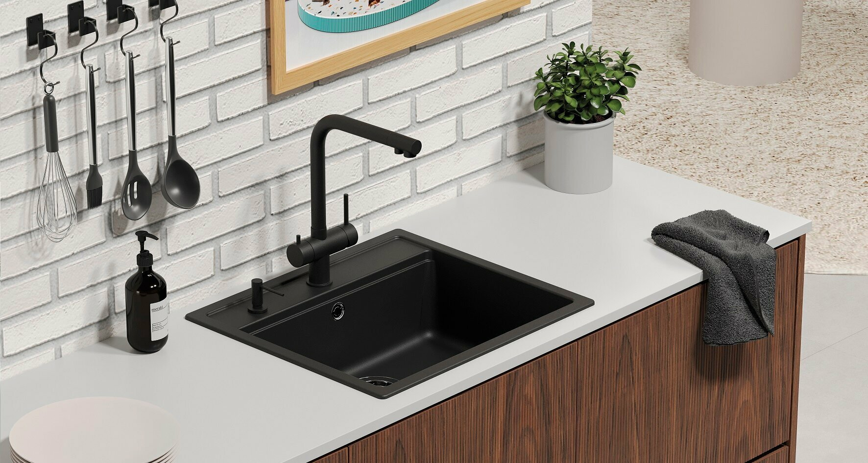 Смеситель Schock Vitus-D, black еdition фото 2 в Ростове-на-Дону
