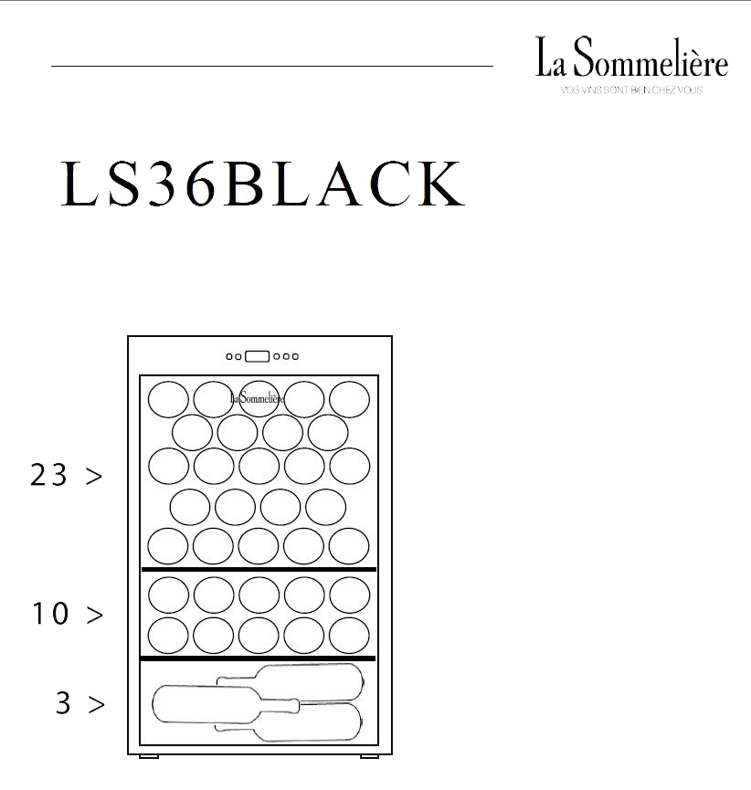 Винный холодильник LaSommeliere LS36BLACK фото 3 в Ростове-на-Дону