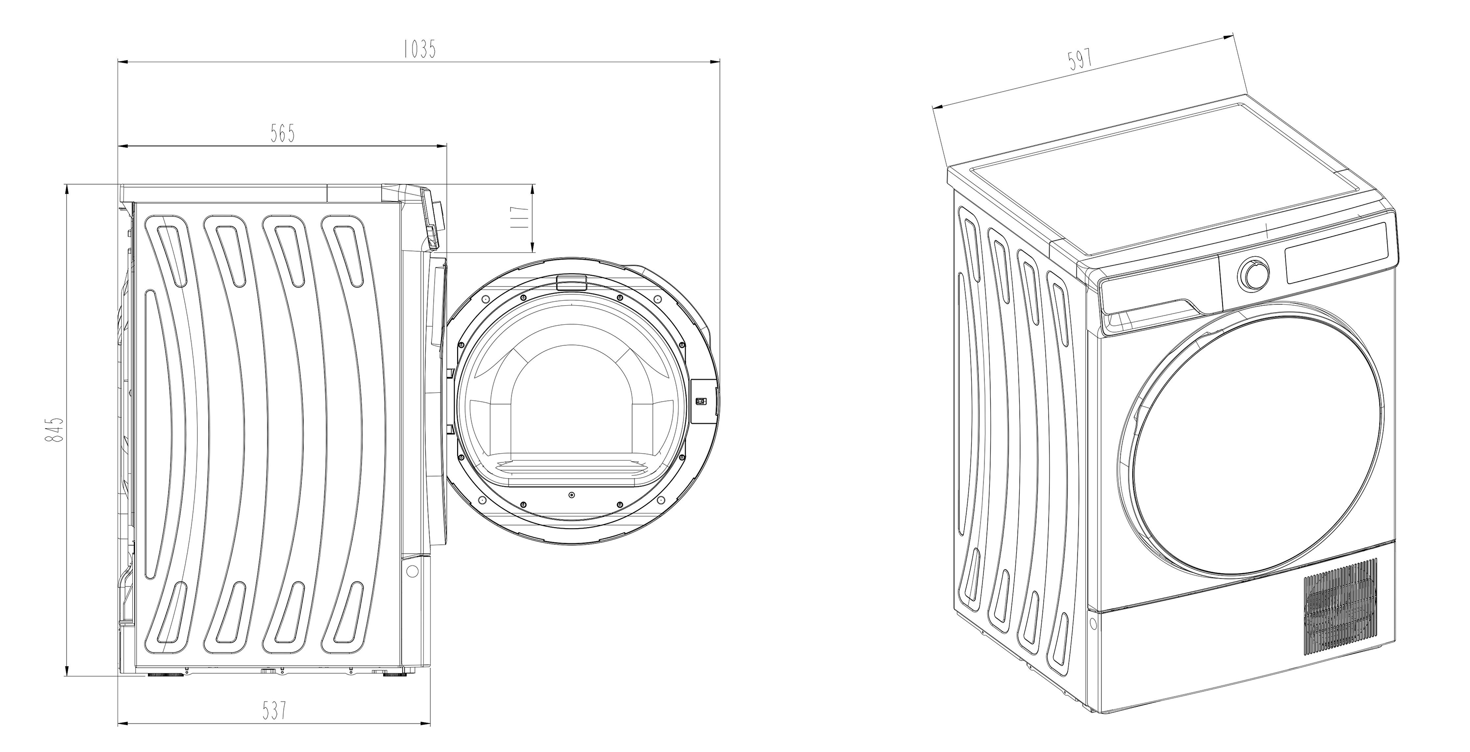 Сушильная машина DeLonghi DTD 8105 C FABIO фото 4 в Ростове-на-Дону