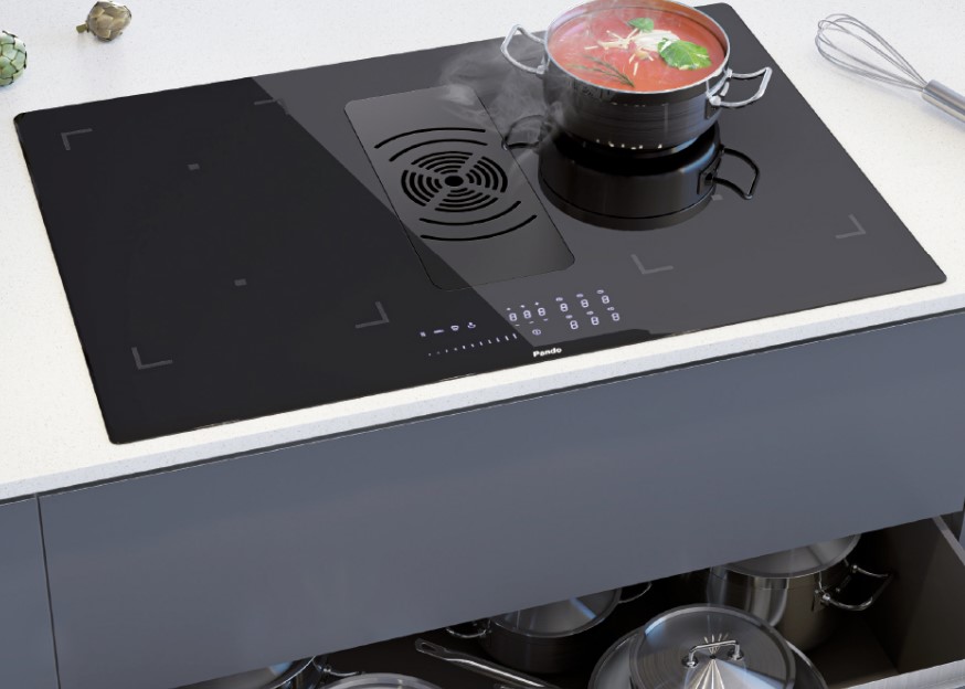 Варочная панель с вытяжкой Pando E-391/78 V.1130 ECO PLUS фото 3 в Ростове-на-Дону