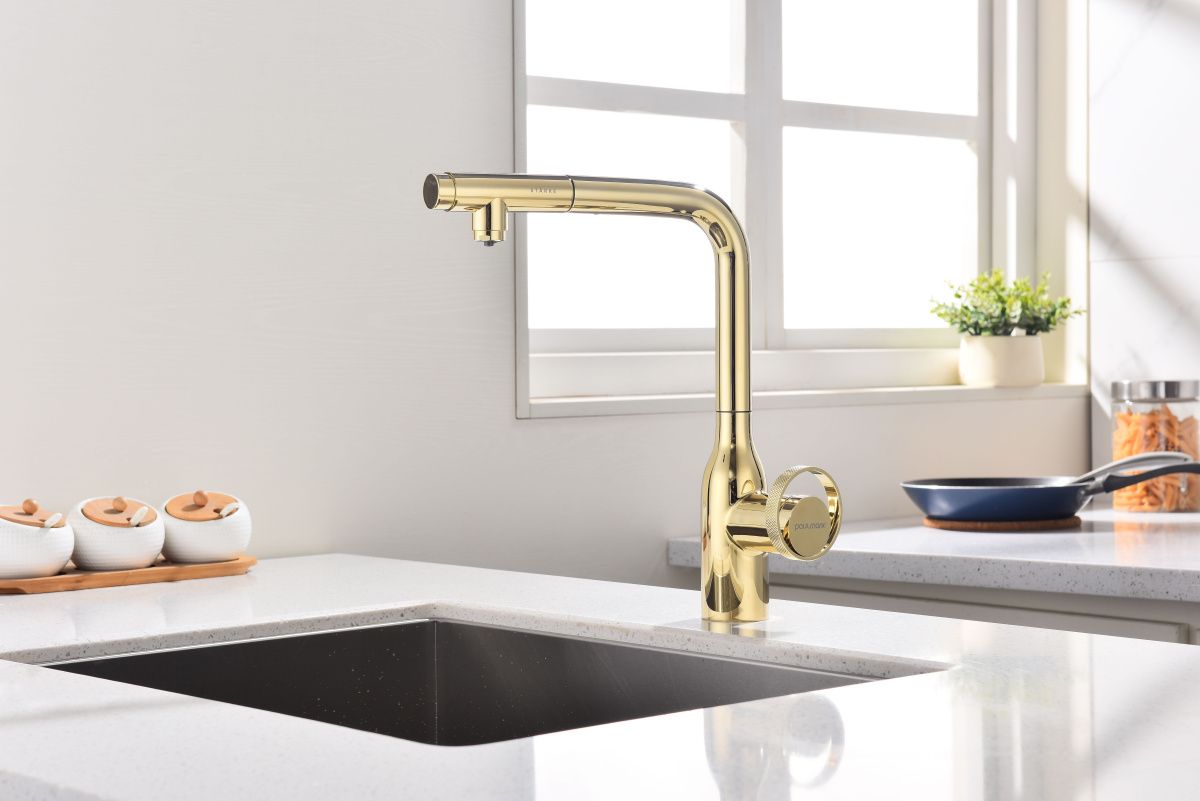 Смеситель Paulmark URBAN Ur213104-G золото фото 2 в Ростове-на-Дону Смеситель Paulmark URBAN Ur213104-G золото фото 2 в Ростове-на-Дону