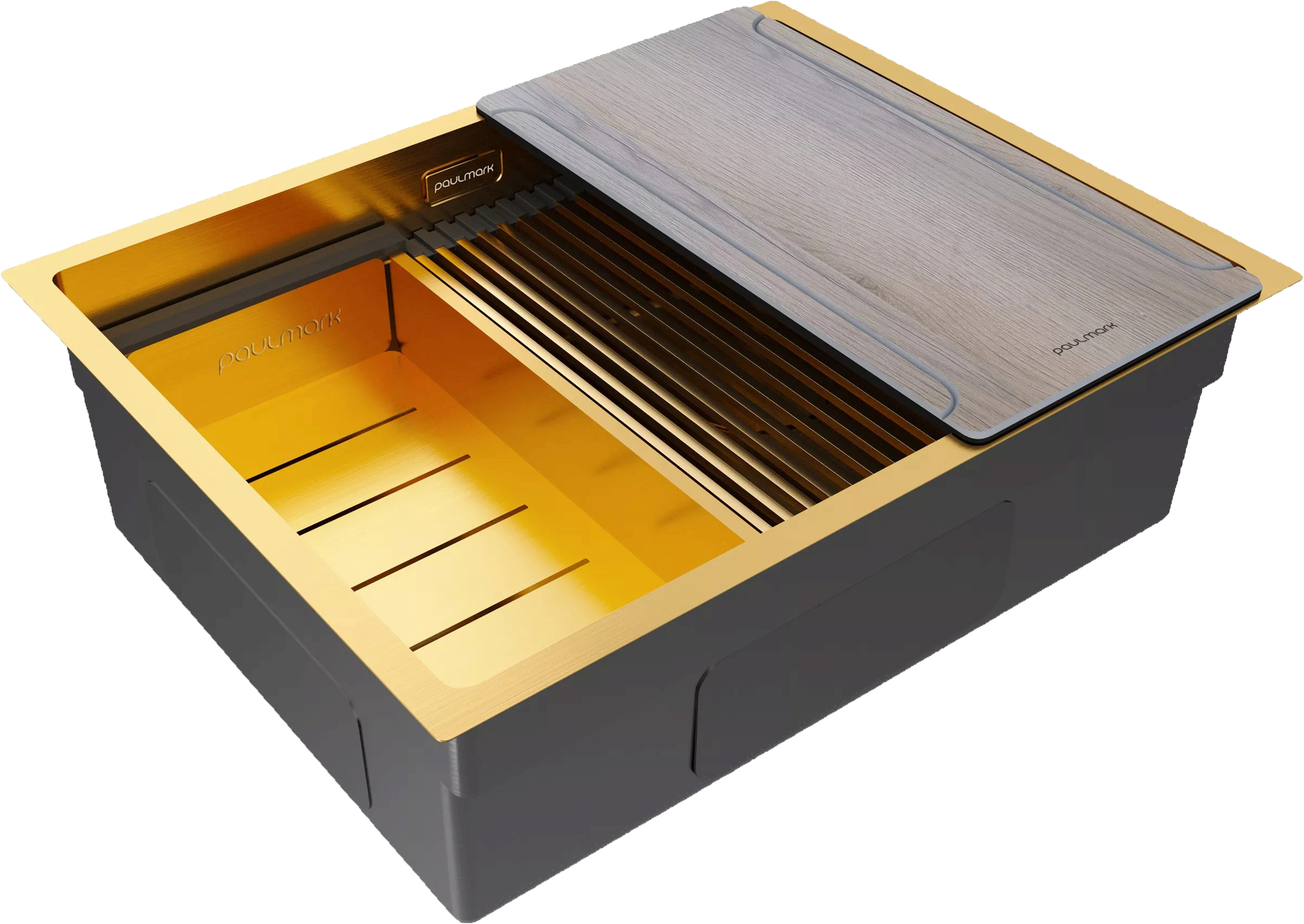 Мойка Paulmark NEXT-MULTI SINK 58 UNI PM785845-BG брашированное золото фото 2 в Ростове-на-Дону Мойка Paulmark NEXT-MULTI SINK 58 UNI PM785845-BG брашированное золото фото 2 в Ростове-на-Дону