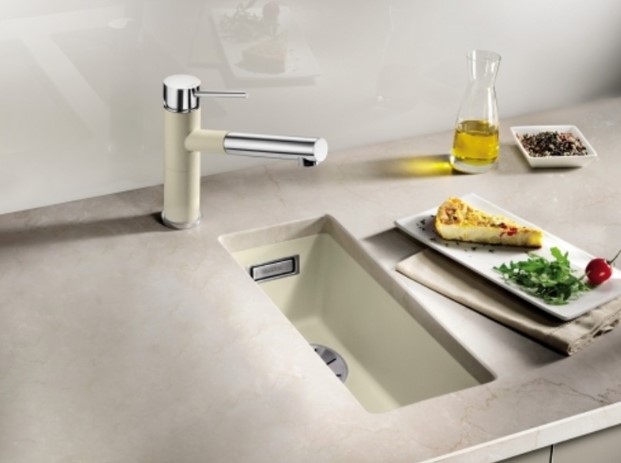 Мойка Blanco SUBLINE 160-U SILGRANIT отводная арматура InFino® в Ростове-на-Дону