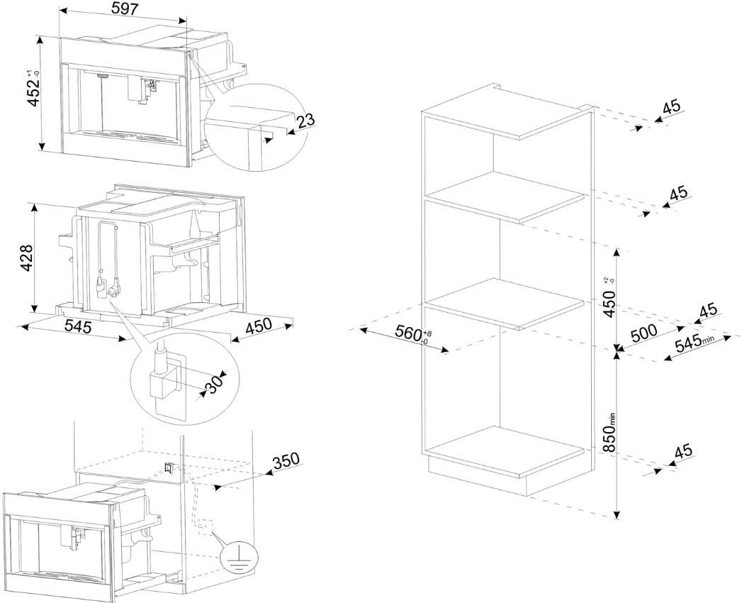 Кофемашина Smeg CMS4104GRU фото 6 в Ростове-на-Дону