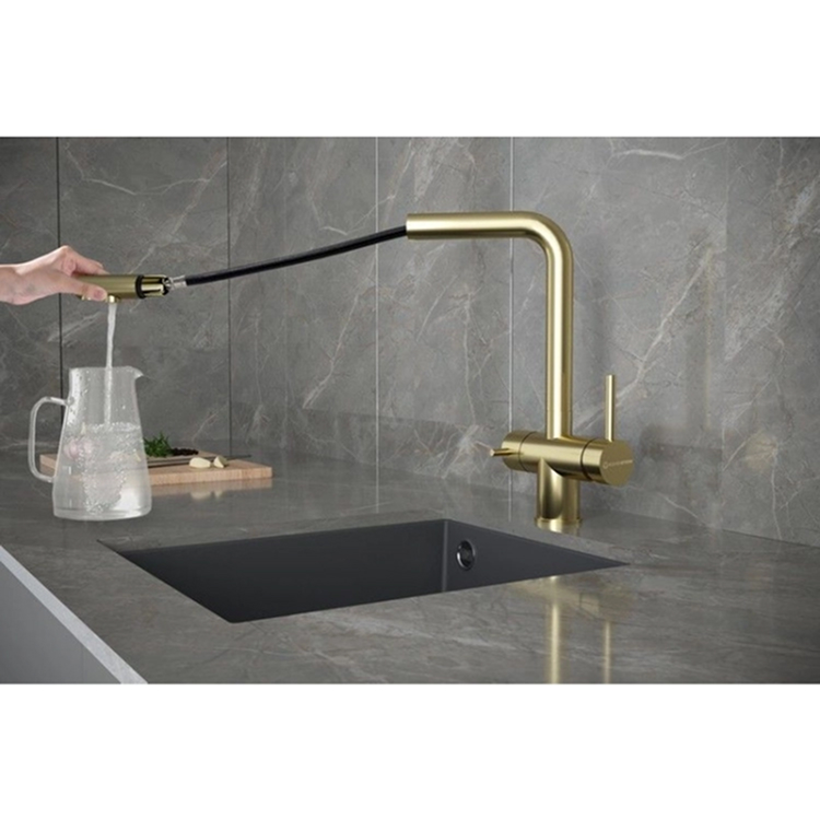 Смеситель KUCHENSTERN FOKUS-FS 401GL40 Золото фото 2 в Ростове-на-Дону