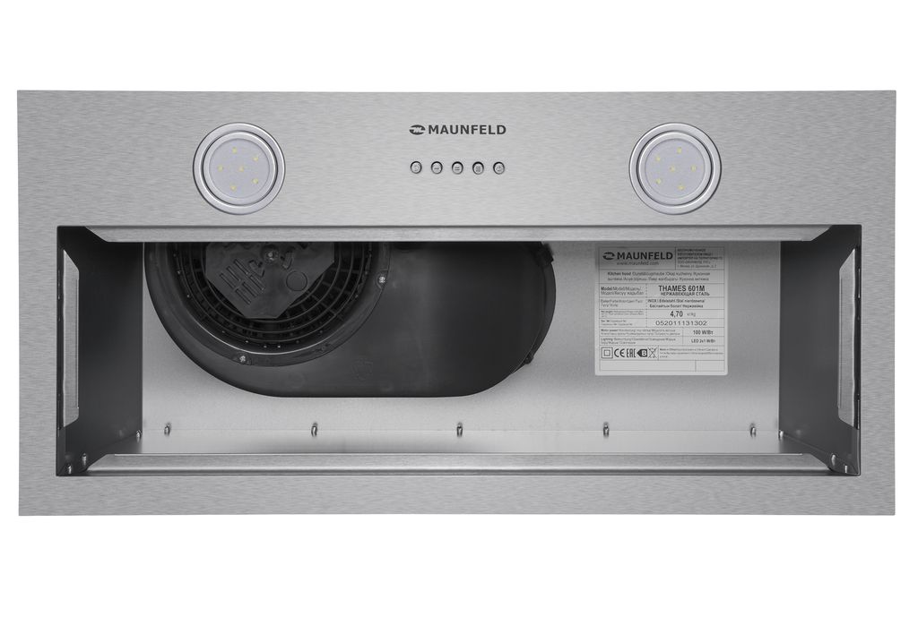 Встраиваемая вытяжка Maunfeld THAMES 601M INOX фото 5 в Ростове-на-Дону