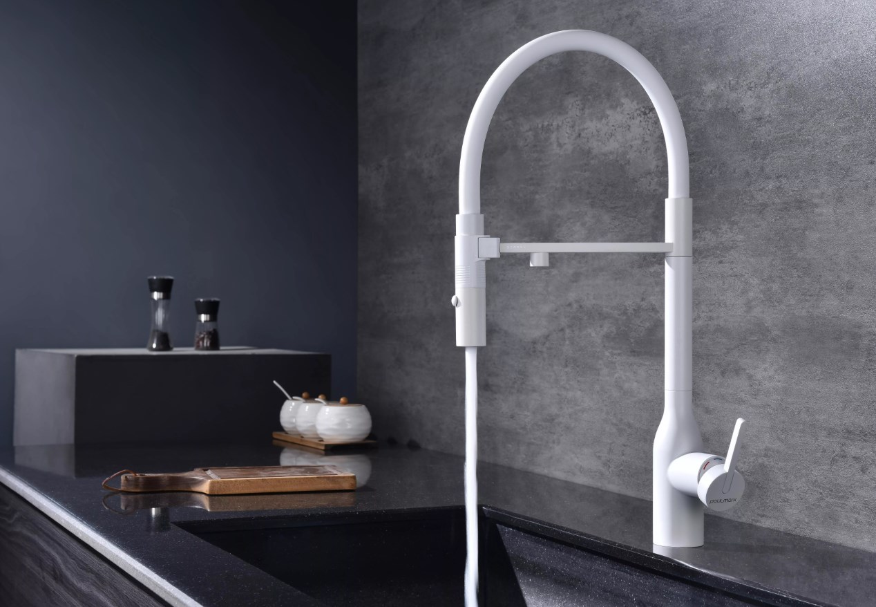 Смеситель Paulmark MAGNETO ONE Ma213188-WH белый матовый фото 3 в Ростове-на-Дону