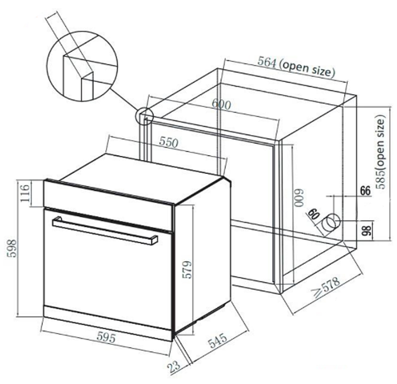 Духовой шкаф DeLonghi DEO 735 NB ATERNA фото 2 в Ростове-на-Дону Духовой шкаф DeLonghi DEO 735 NB ATERNA фото 2 в Ростове-на-Дону