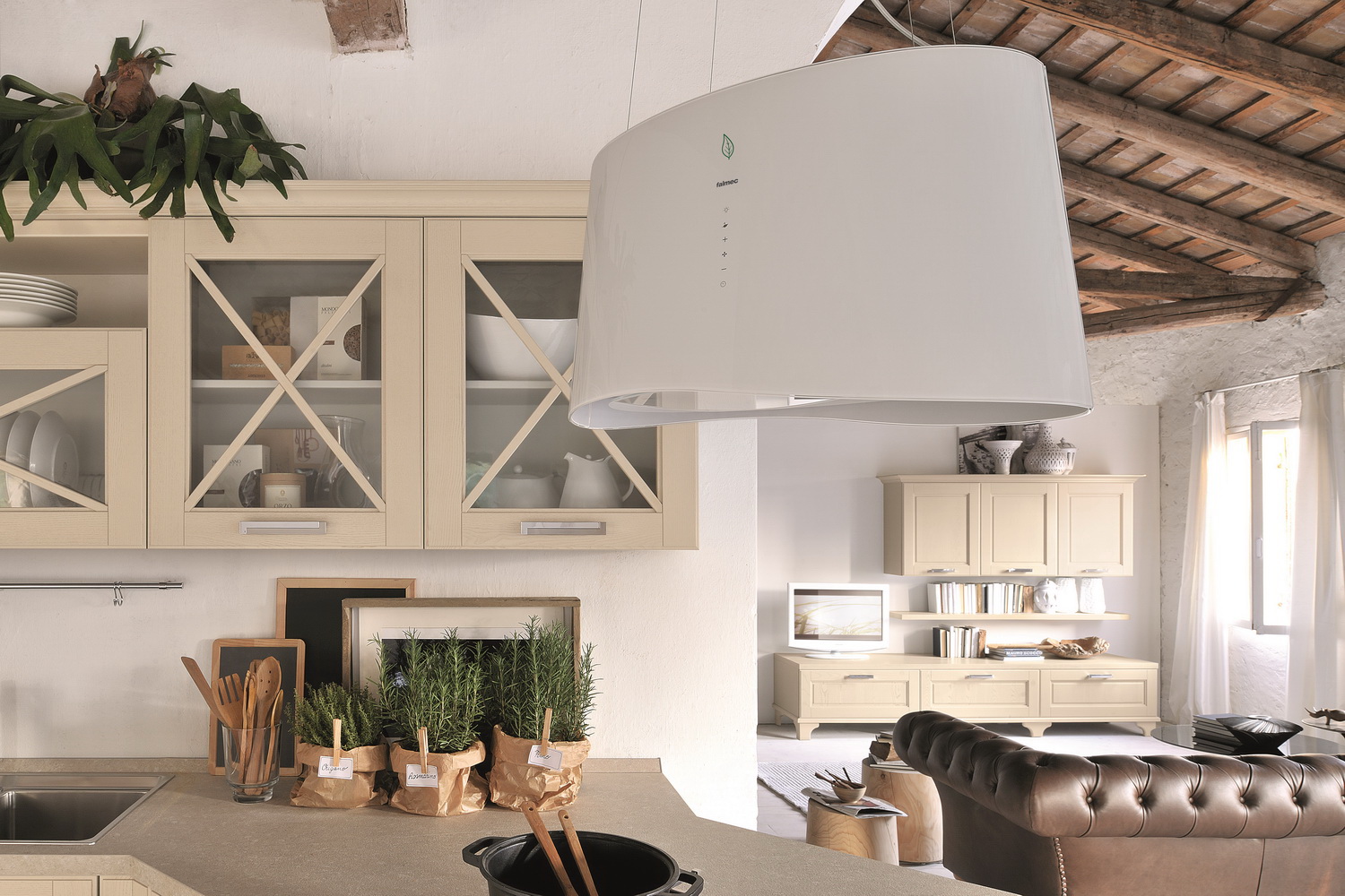 Вытяжка Falmec Mare isola 66 (450) (с системой E.ion) ECP white фото 2 в Ростове-на-Дону