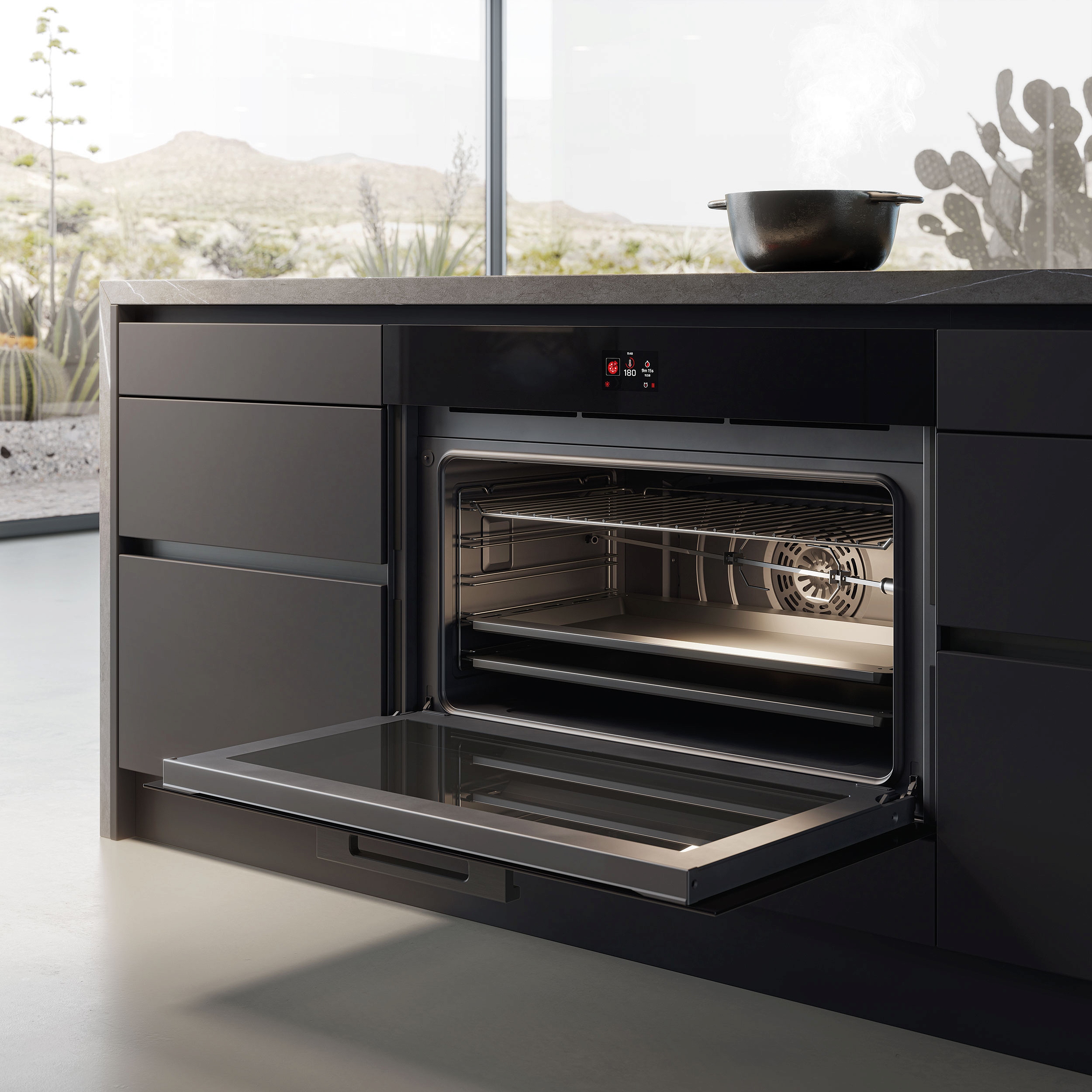 Духовой шкаф Elica VIRTUS MULTI 90 TFT BL фото 2 в Ростове-на-Дону