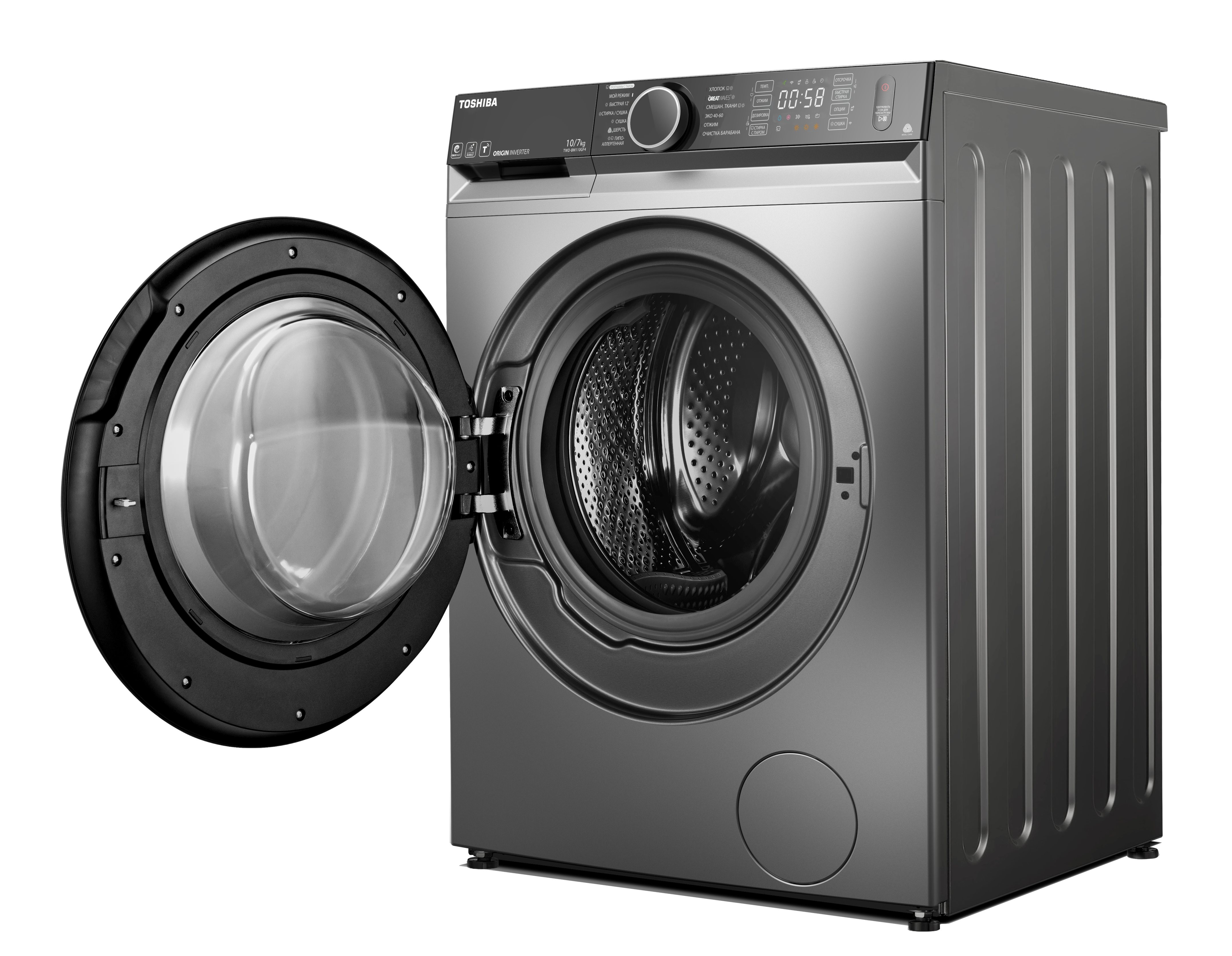 Стиральная машина с сушкой Toshiba TWD-BM110GF4RU(SK) фото 3 в Ростове-на-Дону