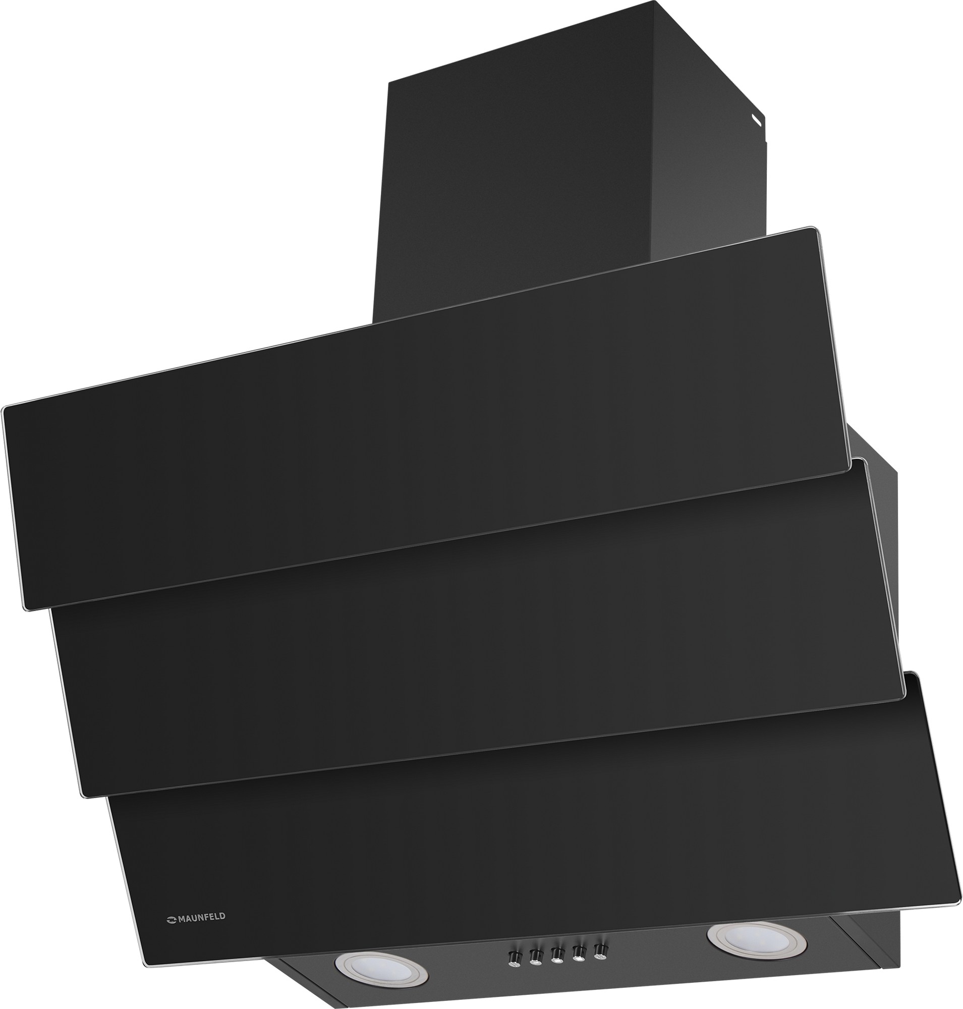 Вытяжка Maunfeld CASCADA PUSH 60 Glass Black фото 2 в Ростове-на-Дону