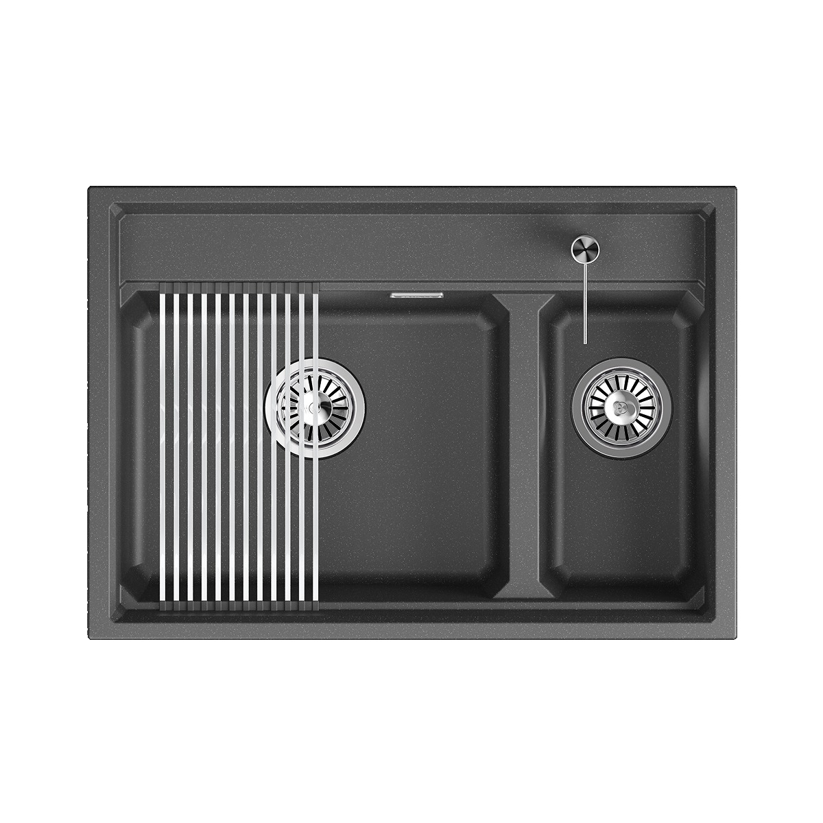 Мойка GRANULA Kitchen Space 7302i, ЧЁРНЫЙ фото 2 в Ростове-на-Дону