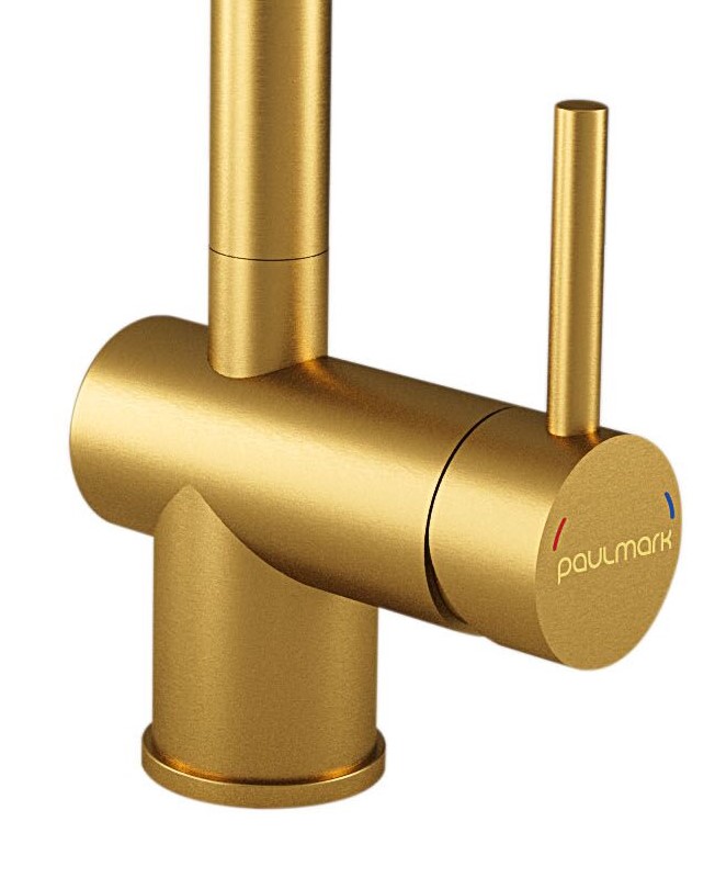 Смеситель Paulmark SPRING Sp212067-BG брашированное золото фото 3 в Ростове-на-Дону