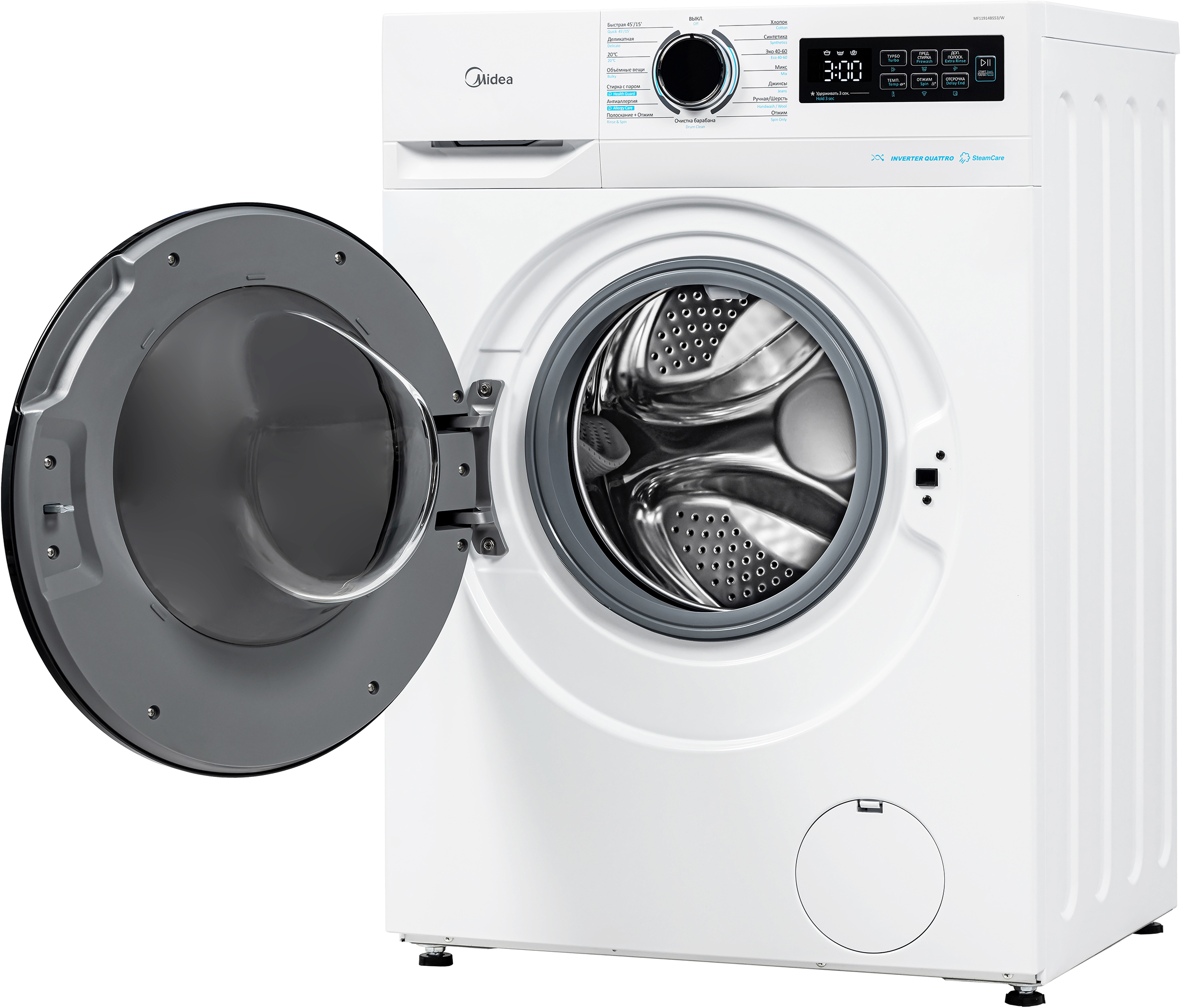 Стиральная машина Midea MF11914BS53/W фото 4 в Ростове-на-Дону