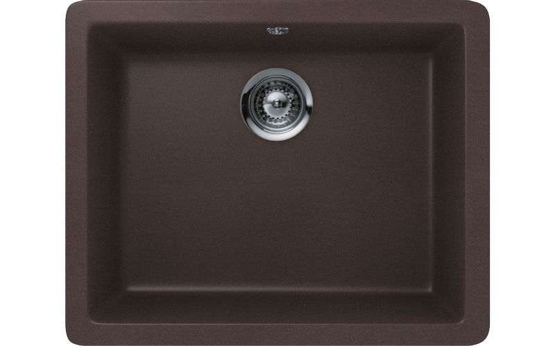 Мойка SCHOCK  Quadro 60 (N-100) Cristalite 550x430 (подстольный монтаж) мокка в Ростове-на-Дону