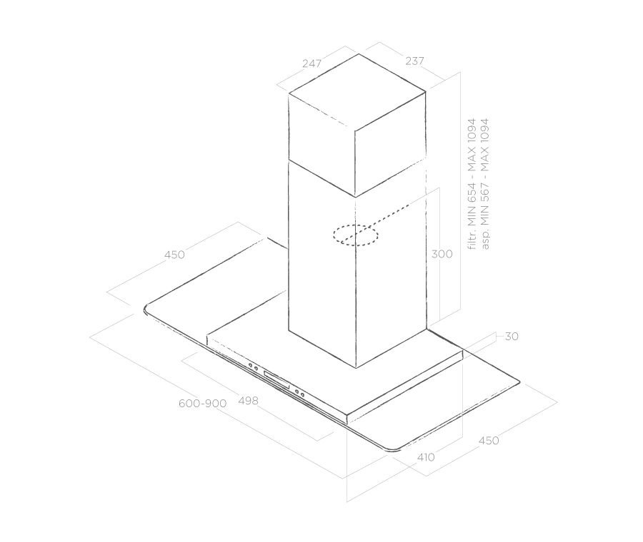 Вытяжка Elica FLAT GLASS PLUS IX/A/60 фото 5 в Ростове-на-Дону