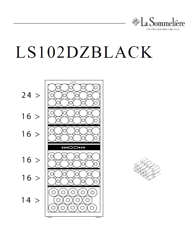 Винный холодильник LaSommeliere LS102DZBLACK фото 13 в Ростове-на-Дону Винный холодильник LaSommeliere LS102DZBLACK фото 13 в Ростове-на-Дону
